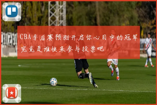 CBA季后赛预测开启你心目中的冠军究竟是谁快来参与投票吧